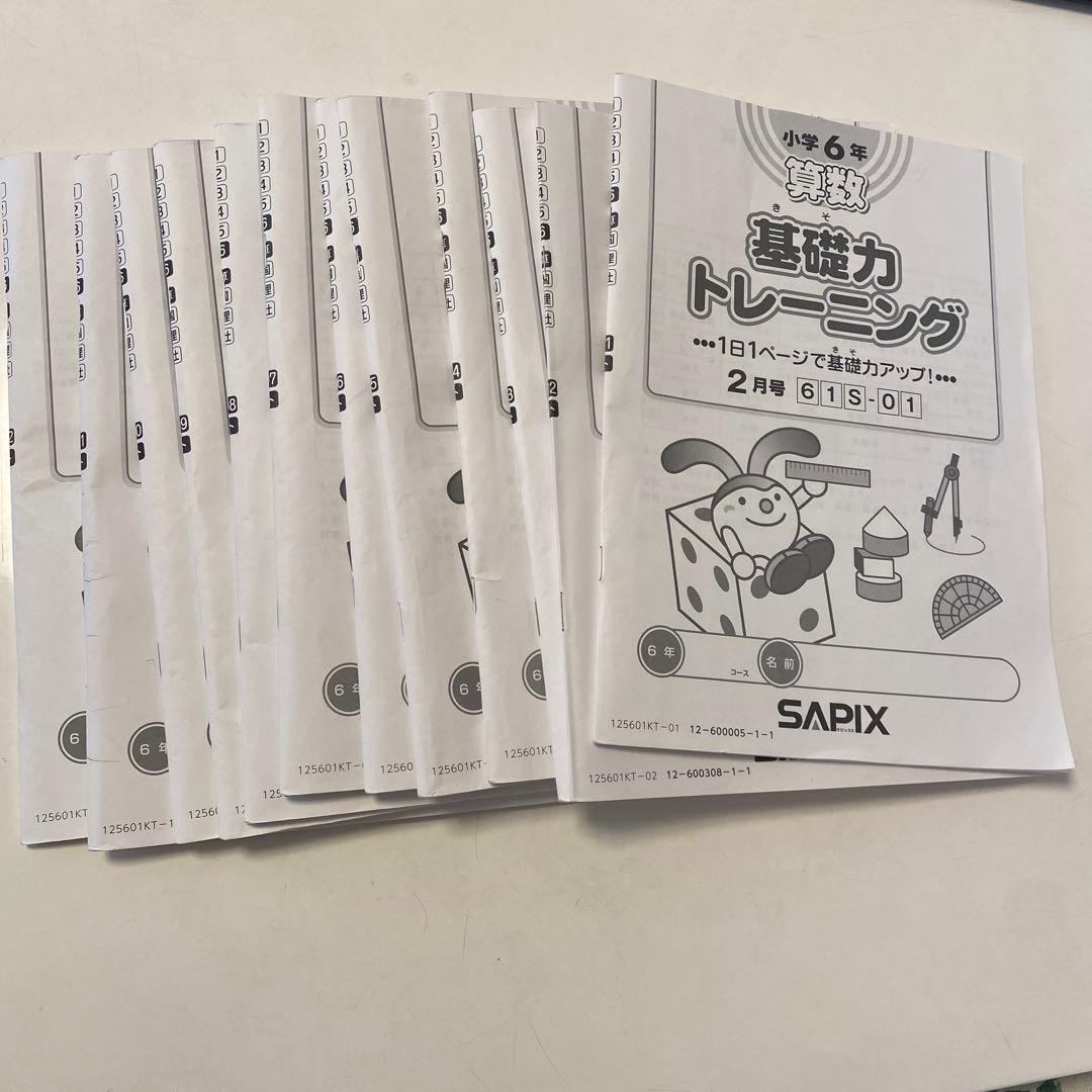 最新★書き込みなし★SAPIX基礎力トレーニング★6年生