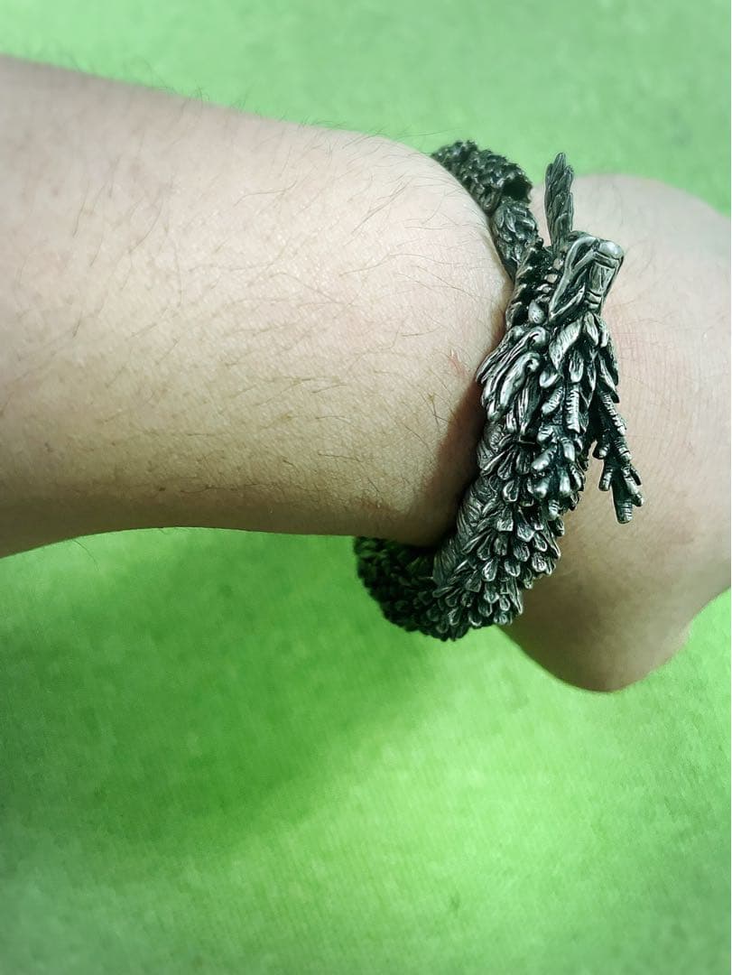 さちさちさん専用‼️151.5gシルバーグラプリ1位　龍のシルバーブレスレット