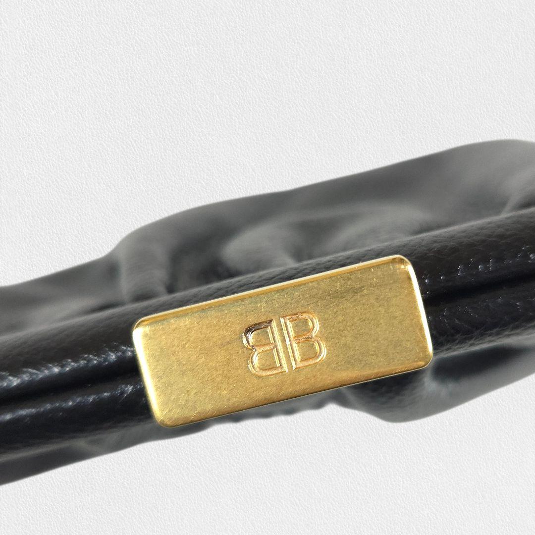 バッグ BALENCIAGA Black Leather Clutch Bag