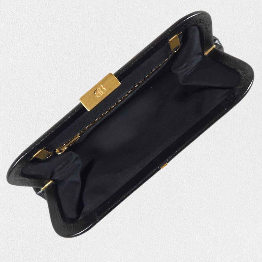 バッグ BALENCIAGA Black Leather Clutch Bag
