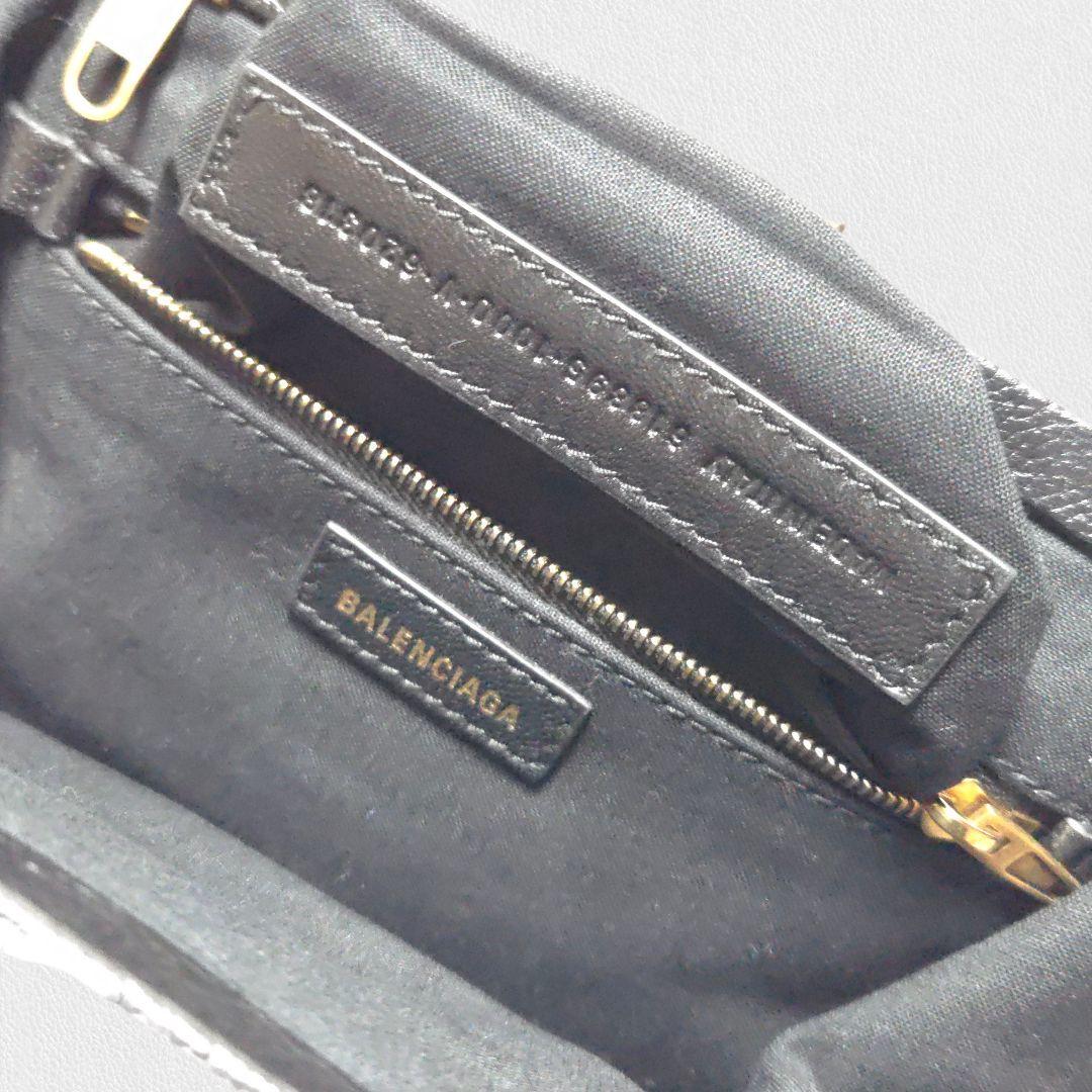バッグ BALENCIAGA Black Leather Clutch Bag