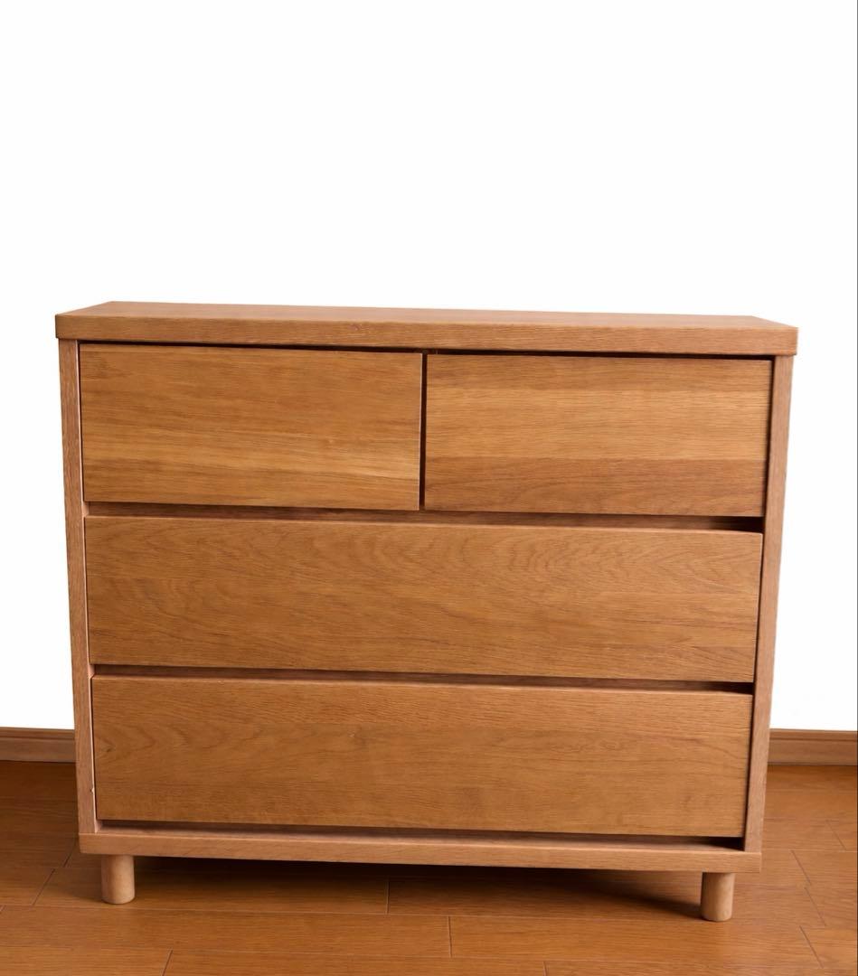 日本製 OCTA オクタ ローチェスト 幅約75センチ 北欧調