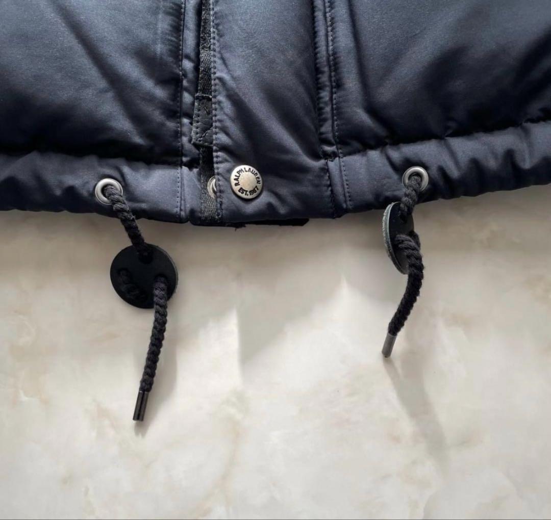 【極美品】POLO RALPH LAUREN フード付き　ダウンベストS相当