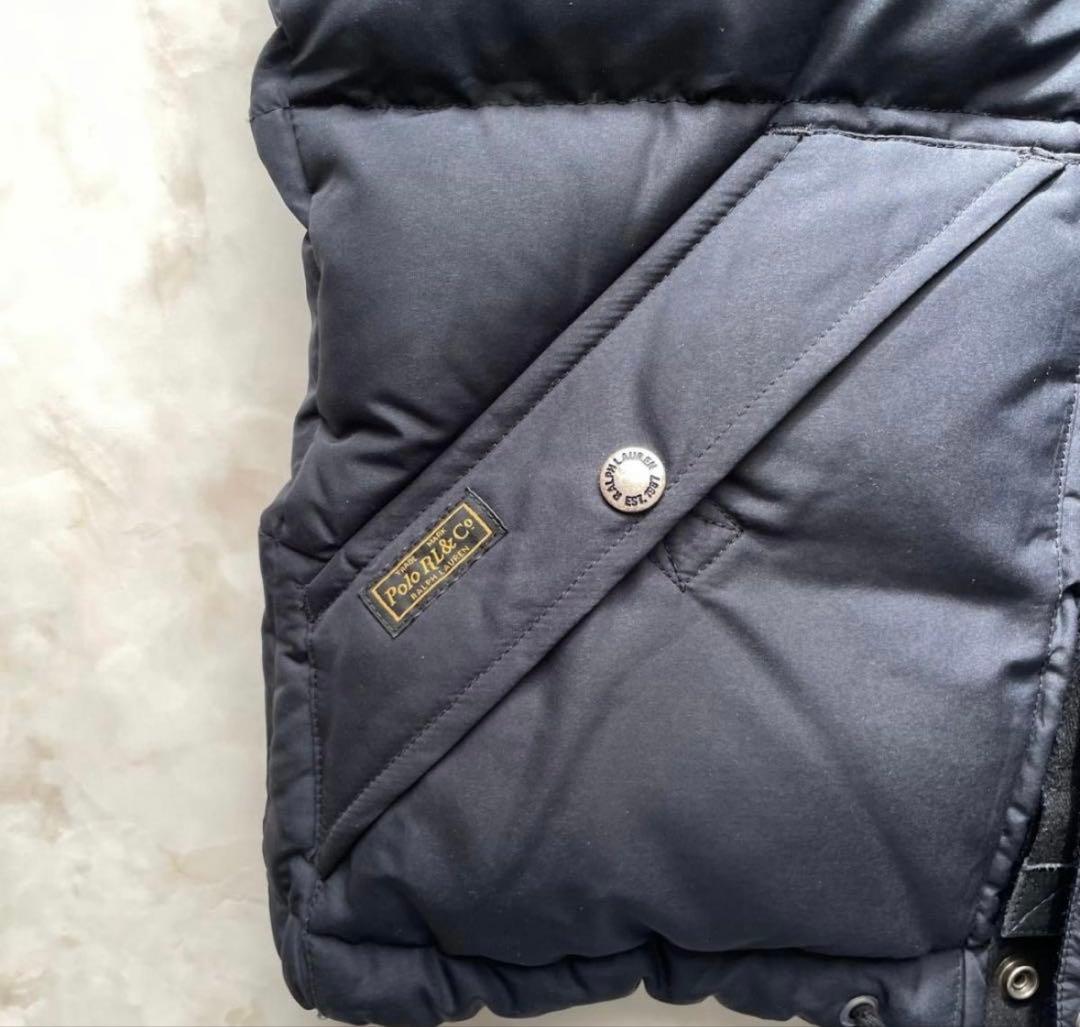 【極美品】POLO RALPH LAUREN フード付き　ダウンベストS相当