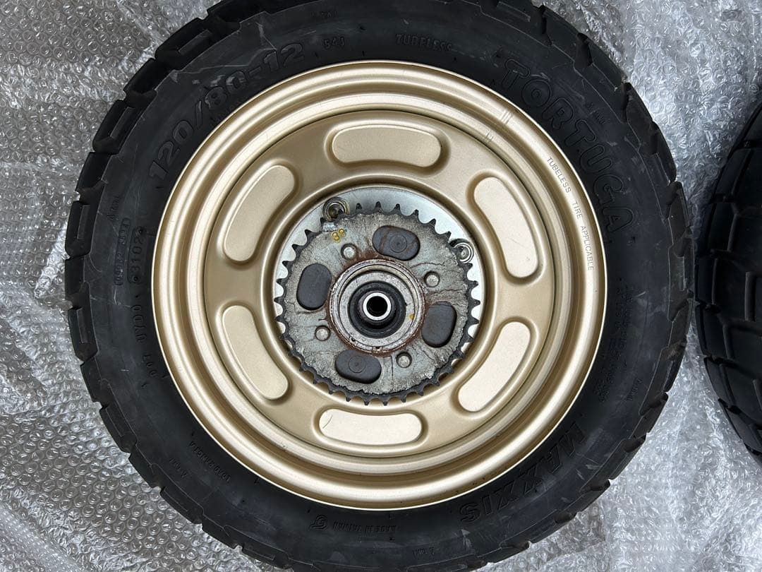 エイプ100前後　純正ホイール・ドラムセット