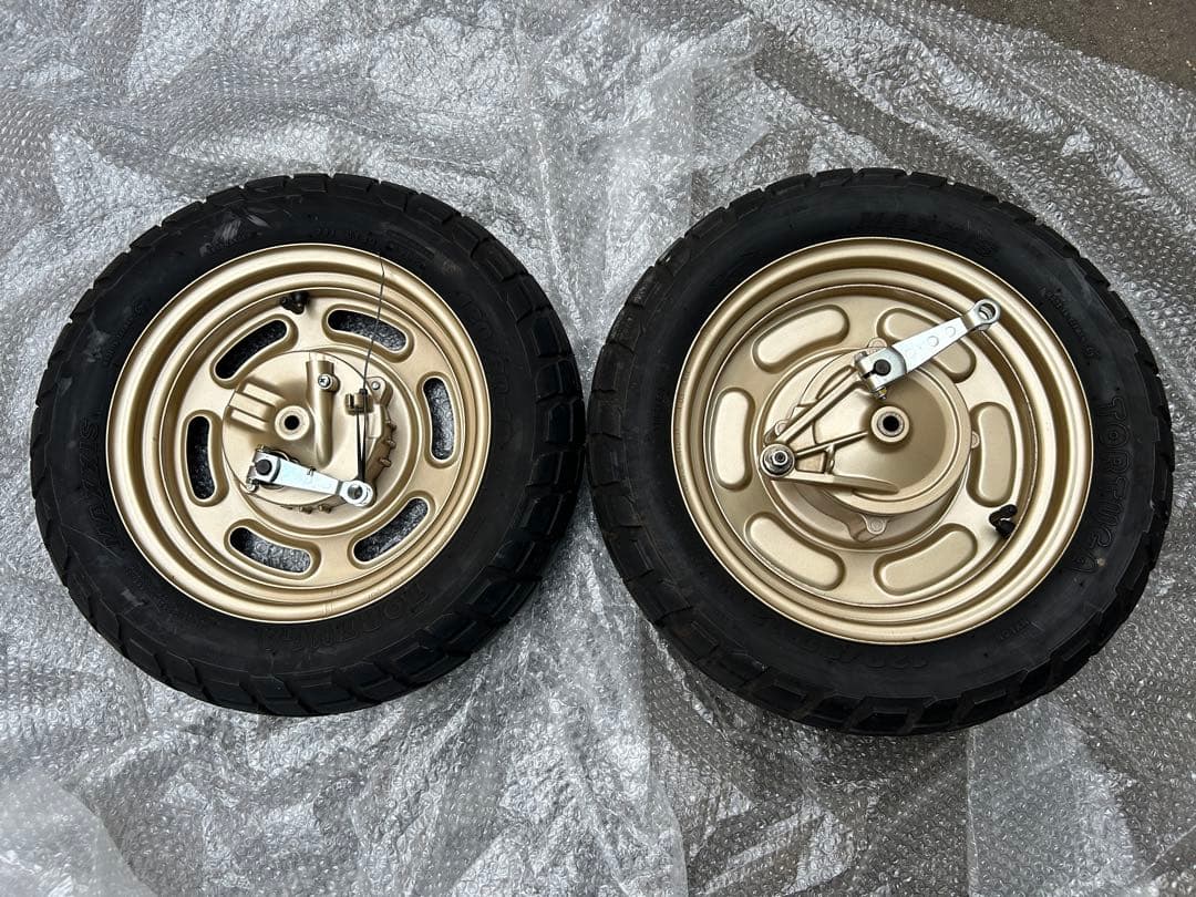 エイプ100前後　純正ホイール・ドラムセット