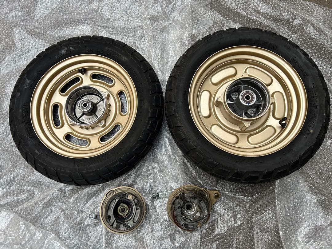 エイプ100前後　純正ホイール・ドラムセット