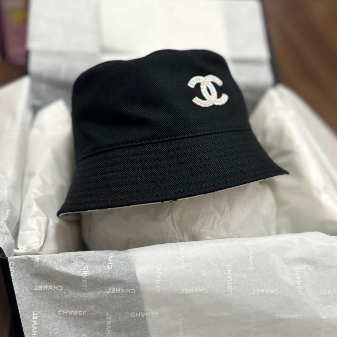 ネコ【新品・未使用】CHANEL　バケットハット　リバーシブル