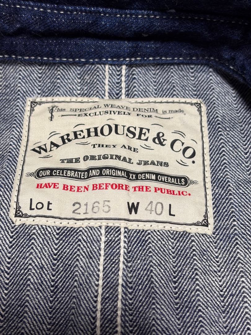 今週末最終出品限定価格 ウエアハウスLot.2165ヘリンボーンカバーオール40