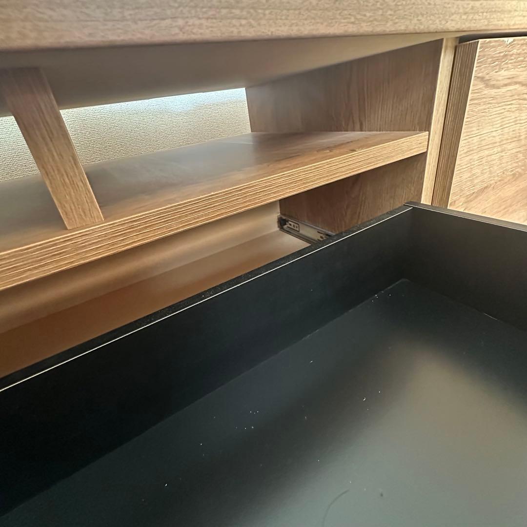 LOWYA 140cm テレビ台 ローテレビ台 テレビボード シャビーナチュラル