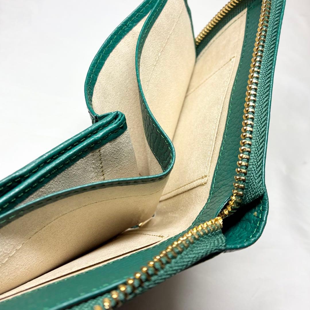 【極美品】　ハースケジュール　チェレット　二つ折りウォレット　財布　コンパクト