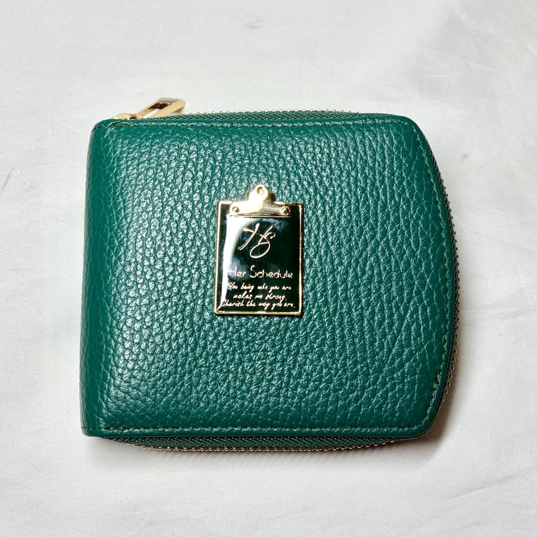 【極美品】　ハースケジュール　チェレット　二つ折りウォレット　財布　コンパクト