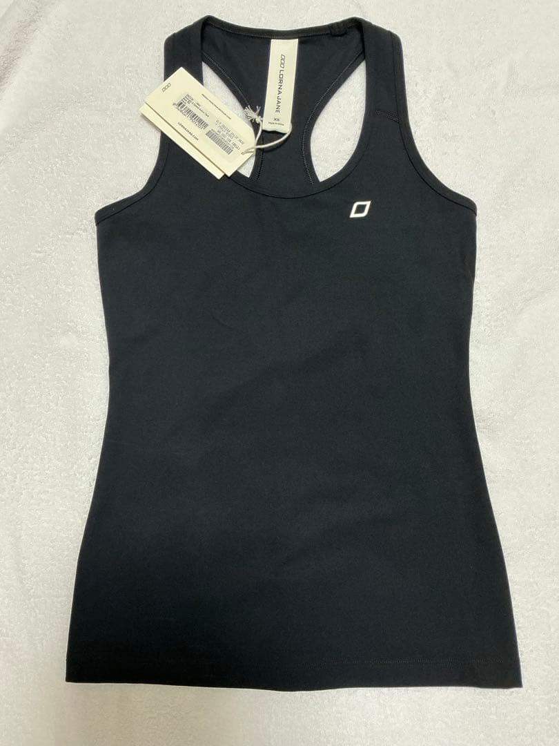 【新品】LORNA JANE(ローナジェーン)ブラックタンク　XS