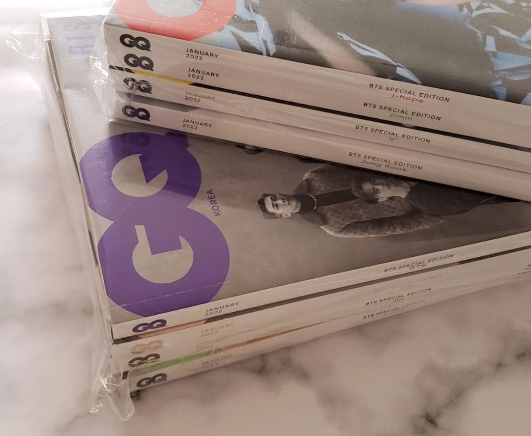 新品【GQ KOREA】BTS 8冊セット 2022年1月号