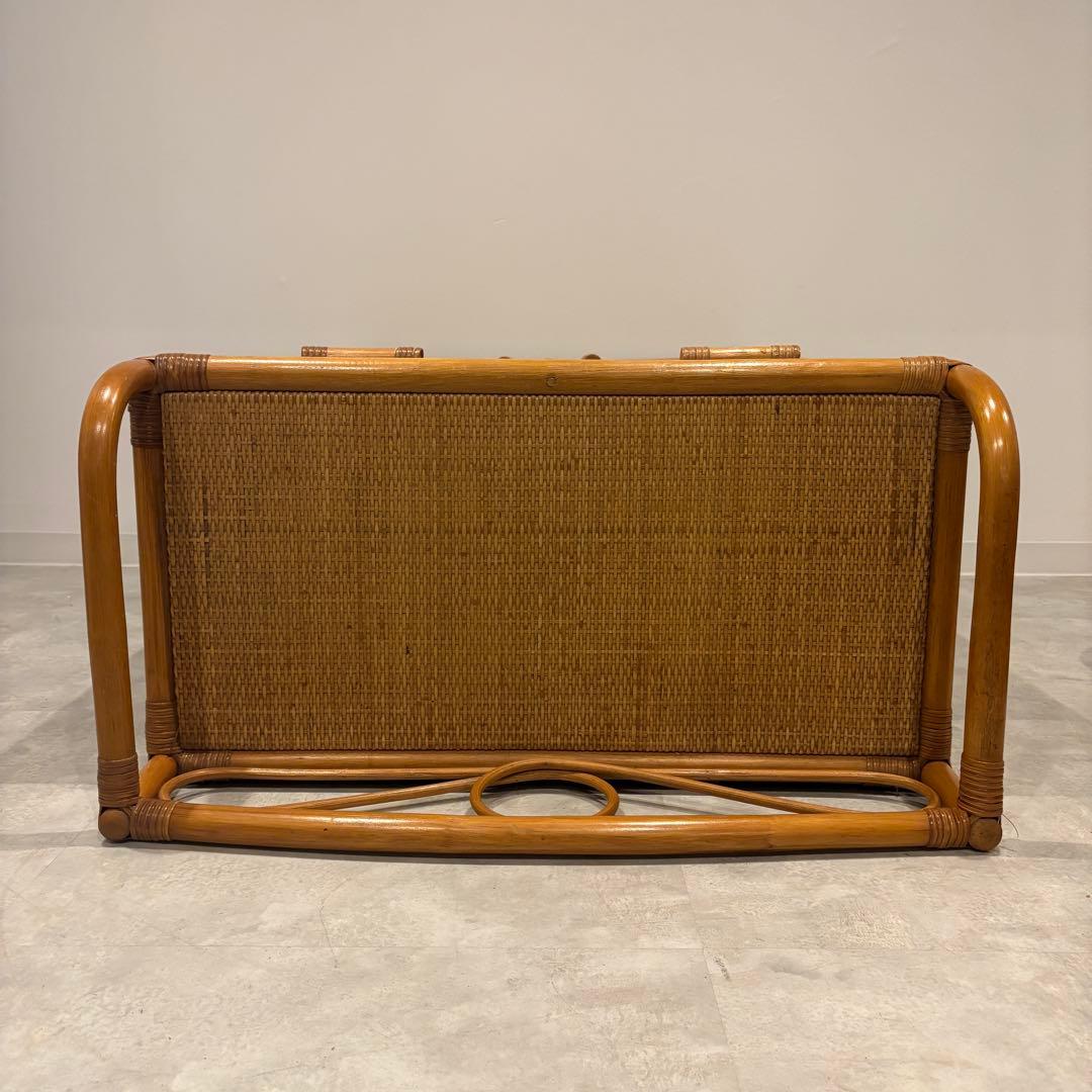 ラタン 籐　ランドリーキャビネット　ランドリーチェスト　シューズラック