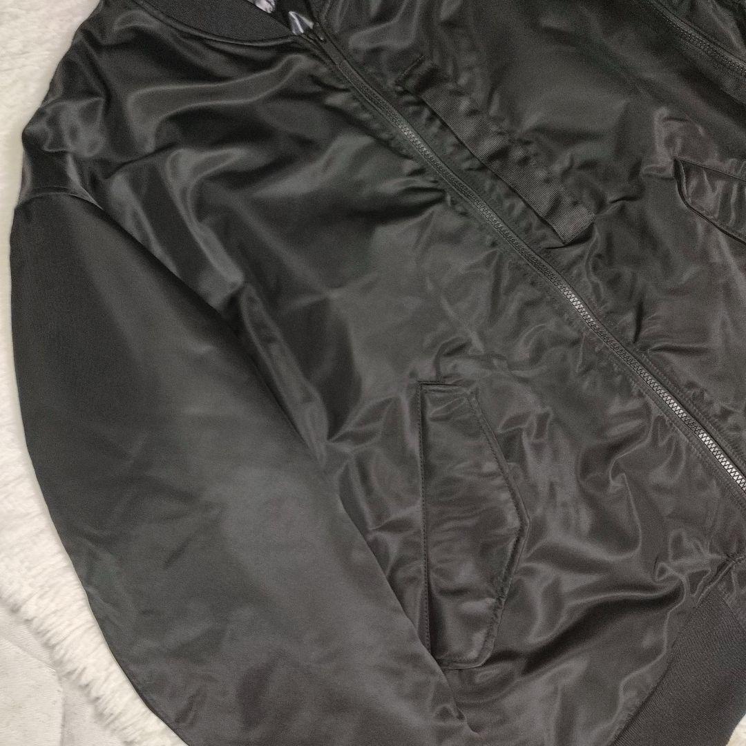 美品 UNIQLO+J XL ハイブリッドダウンオーバーサイズ MA-1ブルゾン
