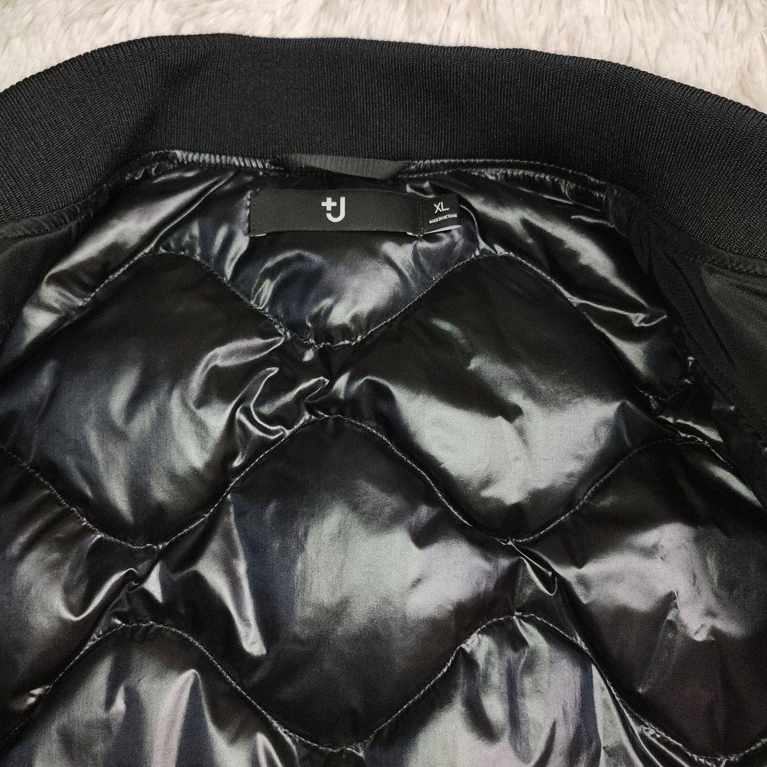 美品 UNIQLO+J XL ハイブリッドダウンオーバーサイズ MA-1ブルゾン