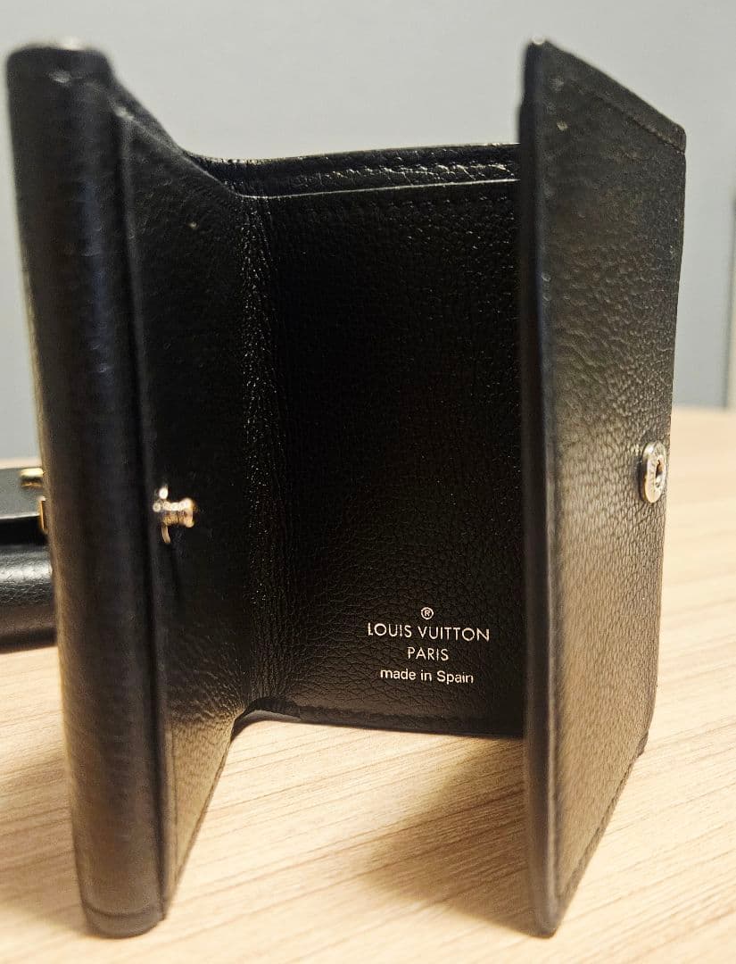 LOUIS VUITTON　ポルトフォイユ ロックミニ ノワール 三つ折り長財布