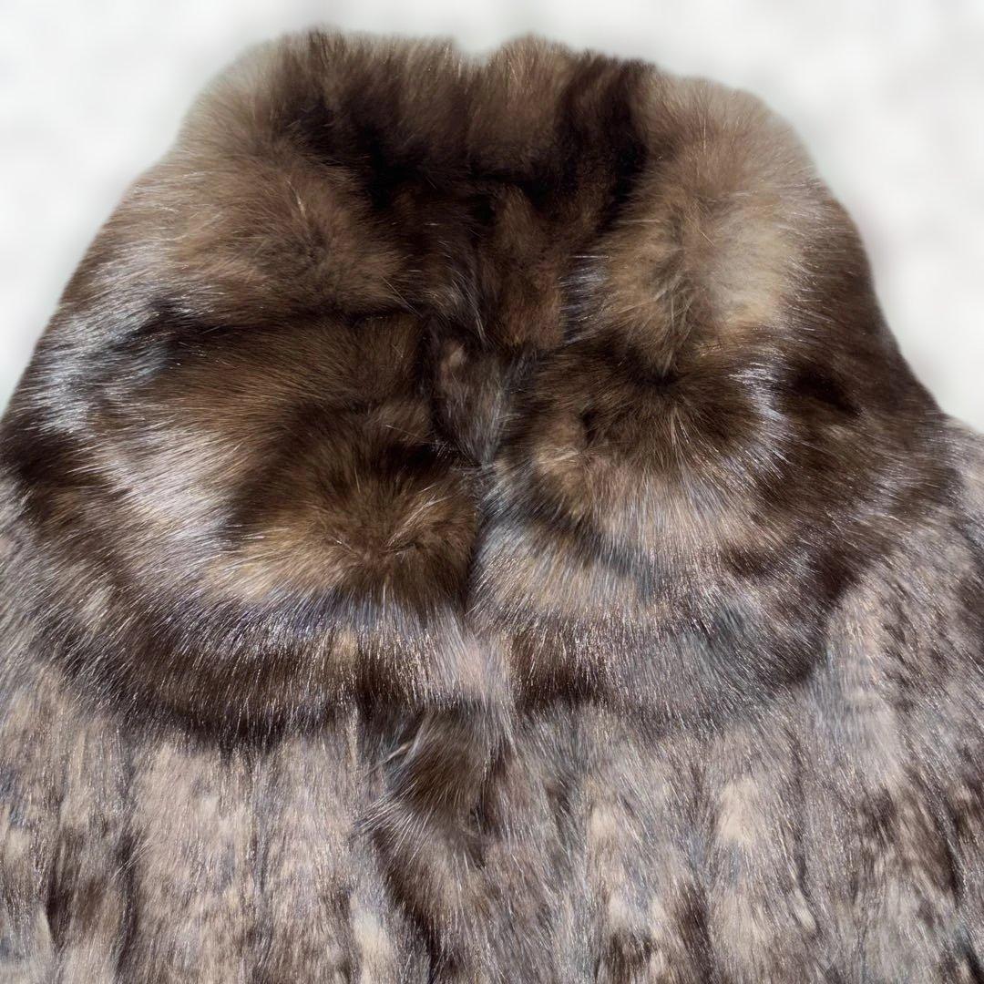 セーブルヤーンポンチョ