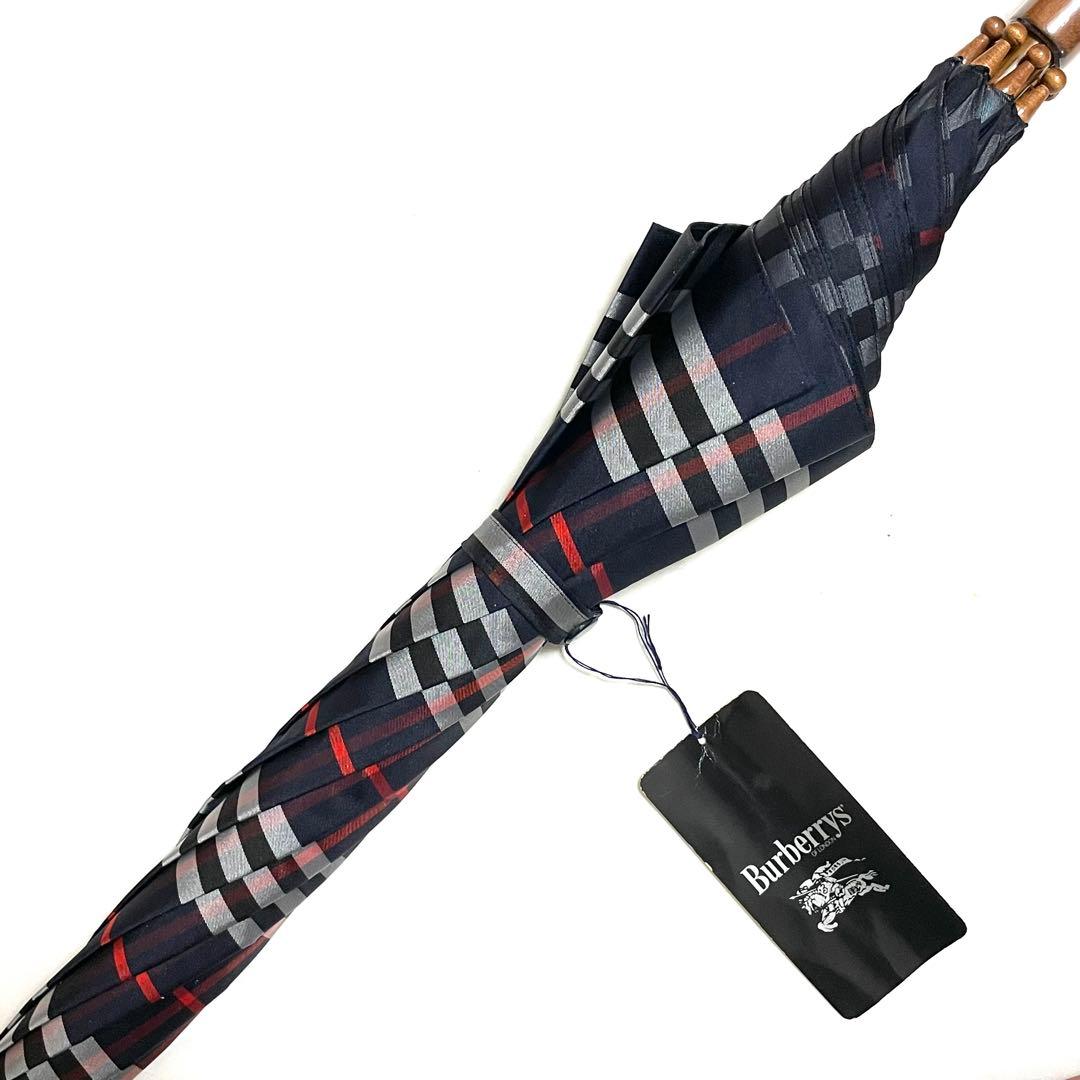 【新品未使用】Burberrys 長傘 雨傘 ノバチェック 総柄