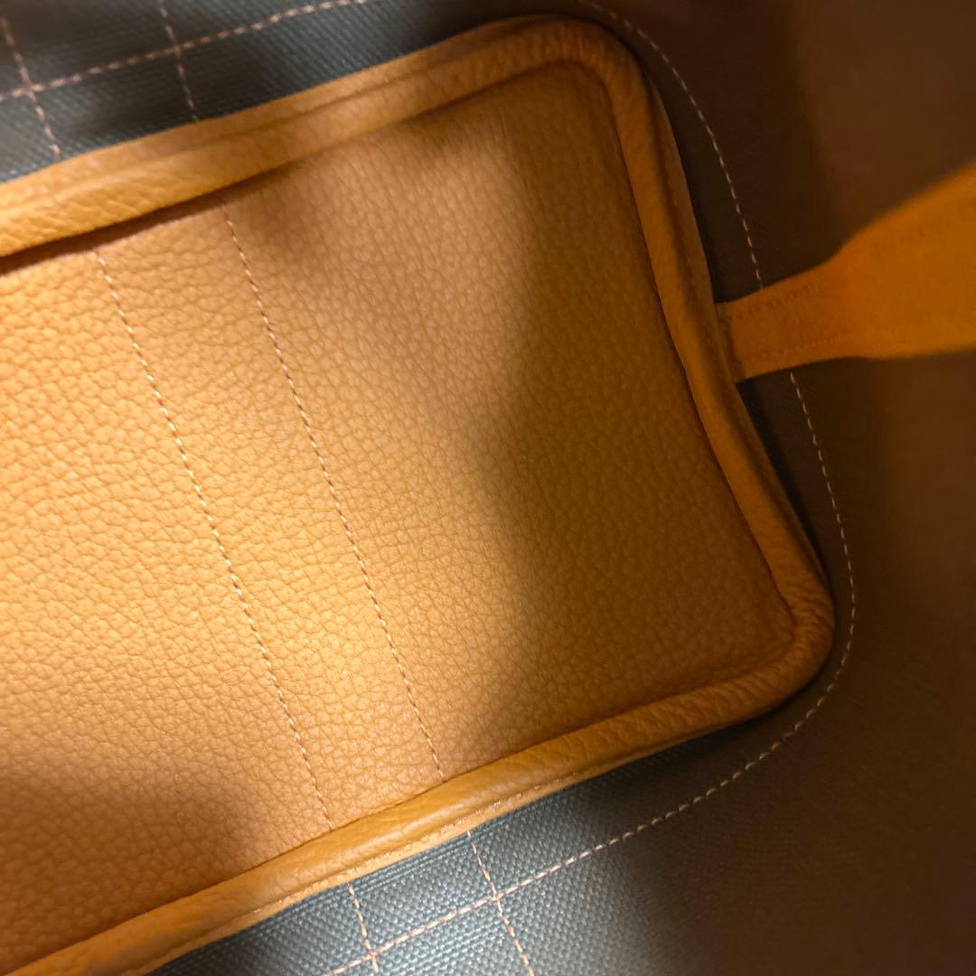 エルメス　ガーデンパーティー　キャンバス✕レザー　サイズTPM