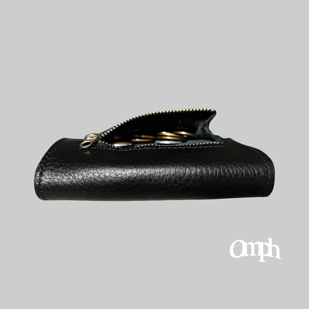 レザーウォレット コンチョ付き 本革 コンパクト財布 ウォレットチェーン対応