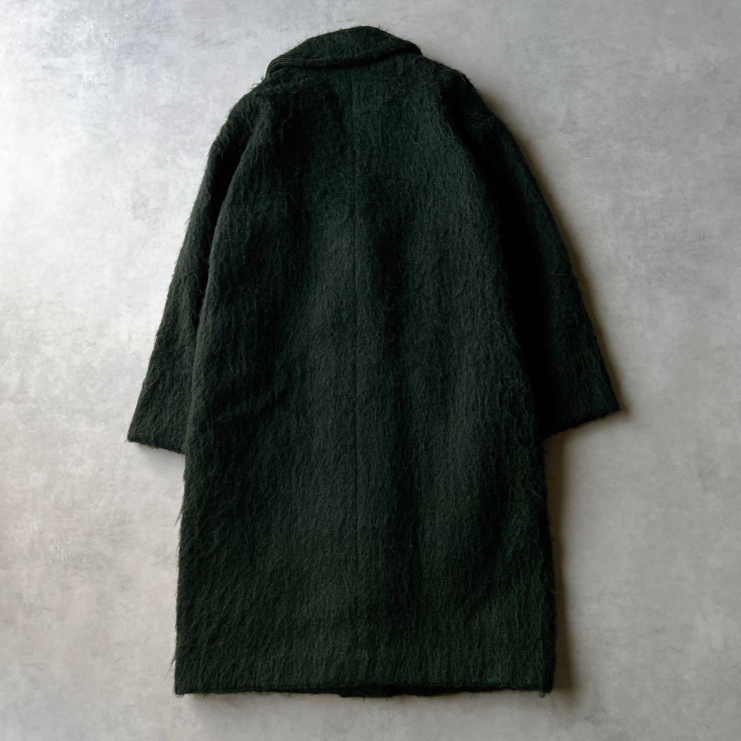 定価5.2万☆クラネ CLANE シャギー モヘヤ　ロングコート　グリーン
