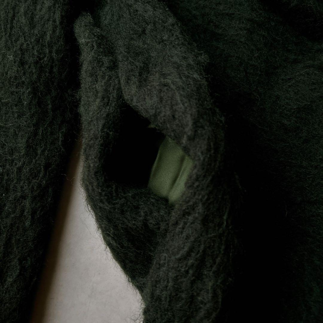 定価5.2万☆クラネ CLANE シャギー モヘヤ　ロングコート　グリーン