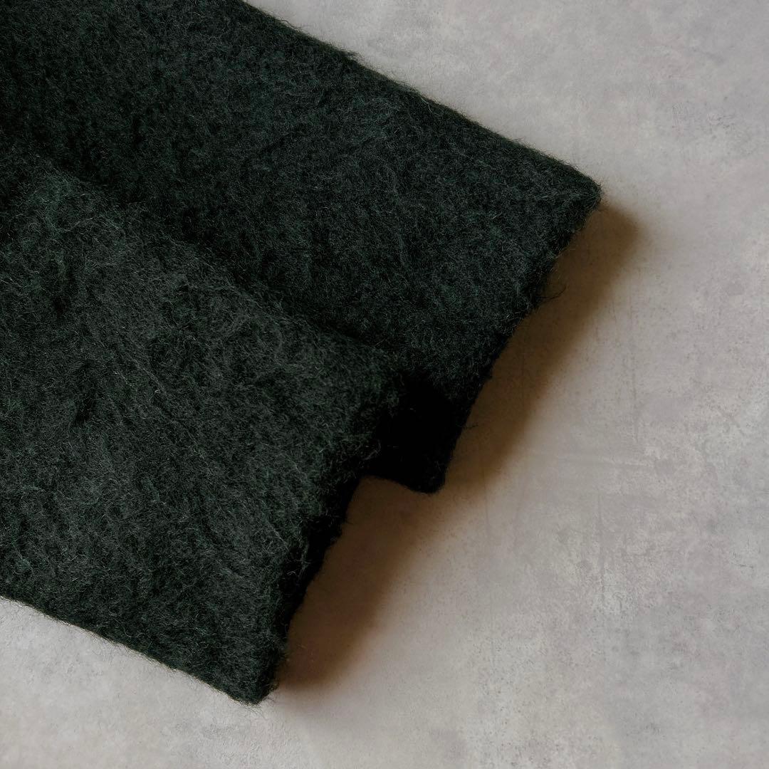 定価5.2万☆クラネ CLANE シャギー モヘヤ　ロングコート　グリーン