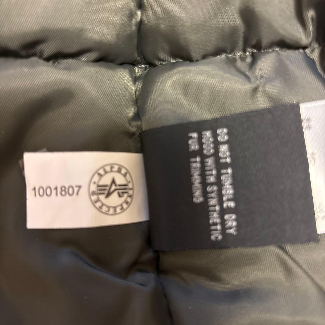 美品　ALPHA ミリタリージャケット　カーキ　M