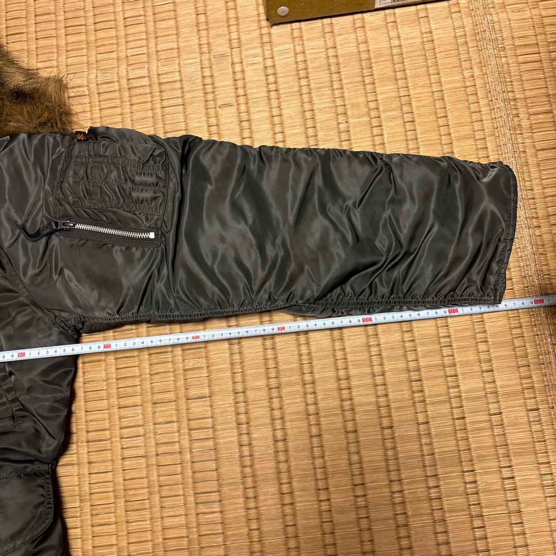 美品　ALPHA ミリタリージャケット　カーキ　M