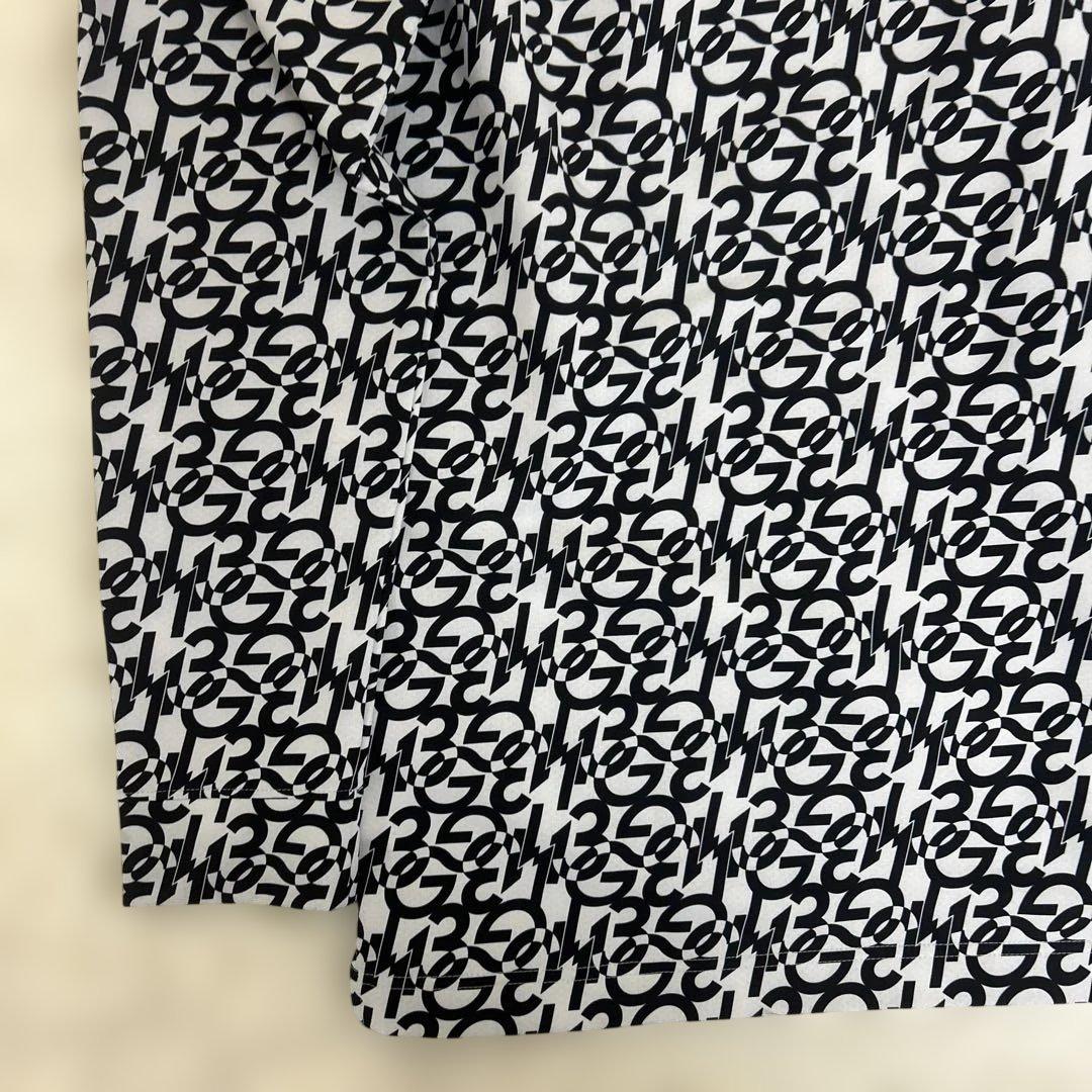 【極美品】piu1uguale3GOLF ロゴ　長袖ポロシャツ　ブラック　6