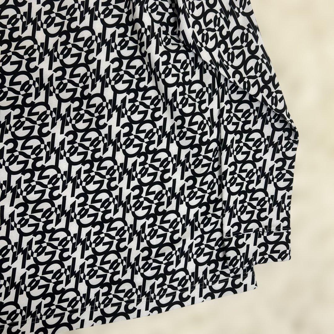 【極美品】piu1uguale3GOLF ロゴ　長袖ポロシャツ　ブラック　6