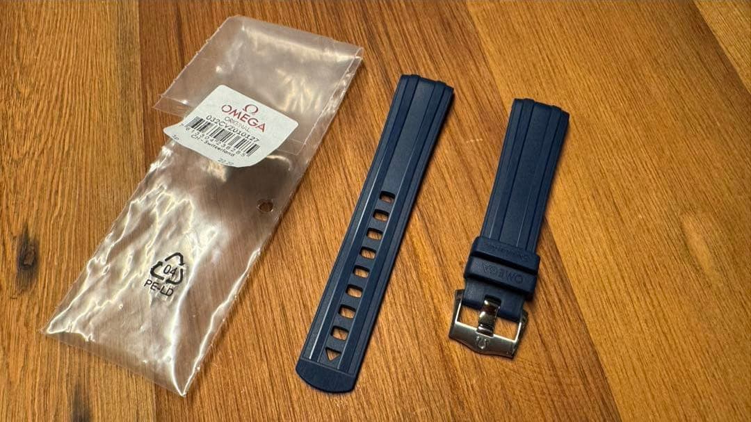 美品オメガ純正 シーマスター ダイバー300M ラバーベルト 20mm
