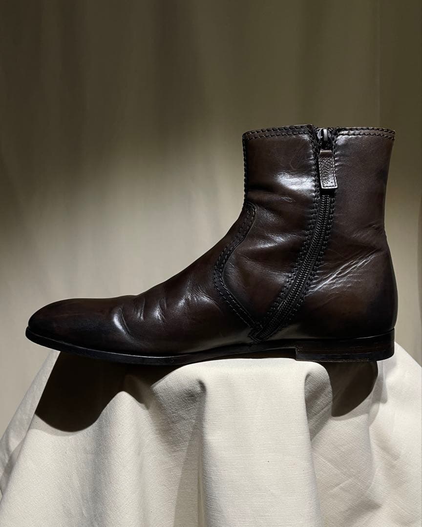 靴 2000s GUCCI - Brown Leather Ankle Boots