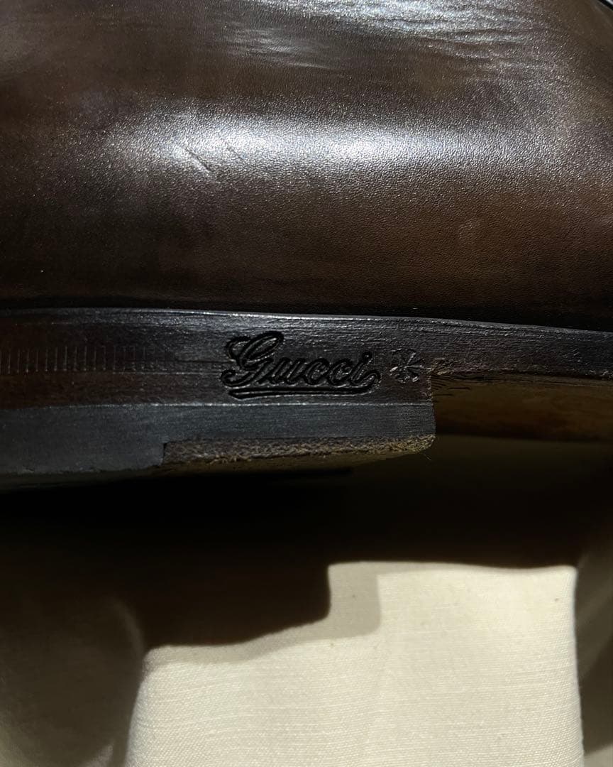 靴 2000s GUCCI - Brown Leather Ankle Boots