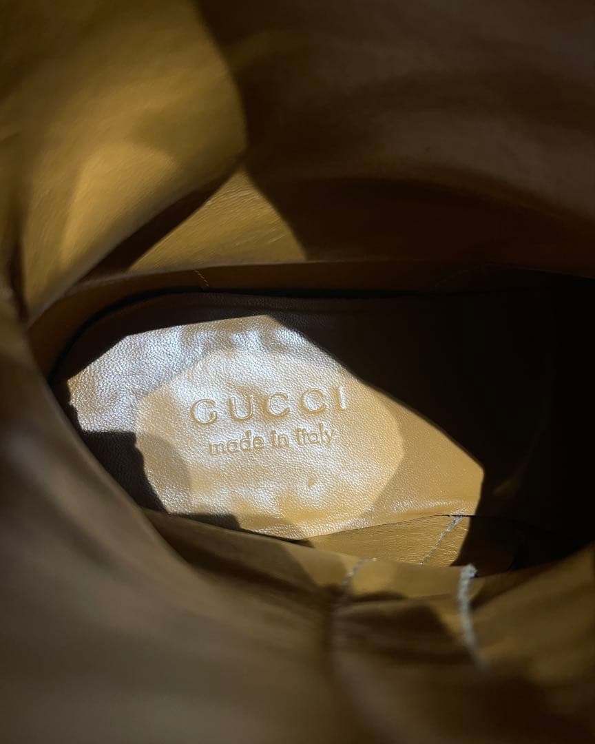 靴 2000s GUCCI - Brown Leather Ankle Boots