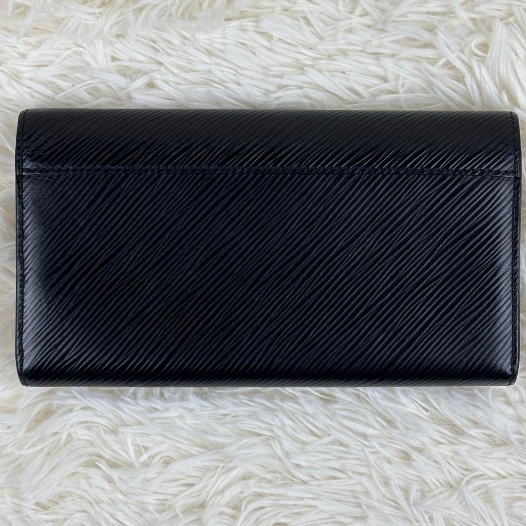 美品! ルイヴィトン エピ ポルトフォイユ ツイスト 長財布 ブラック RFID