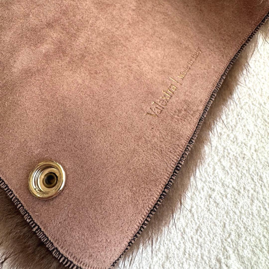 Valextra ヴァレクストラ イジィデ ファー ハンドルカバー ブラウン