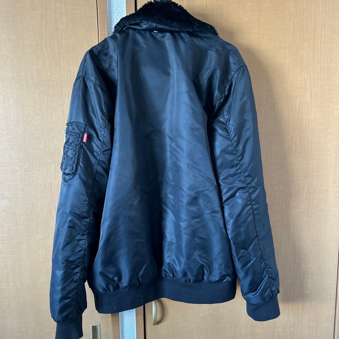 KikiStussy ブラック MA-1ジャケット Mサイズ