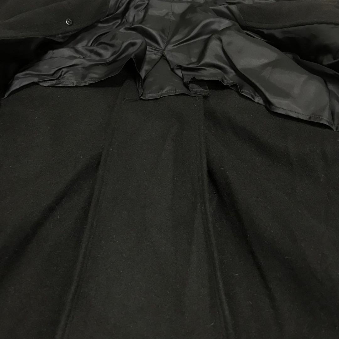 美品　90s y's ワイズ　ビンテージウールダッフルコート　日本製　ブラック