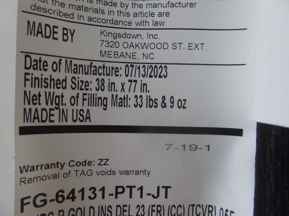 美品■KINGSDOWN ■REGALIA 2023年 シングル マットレス