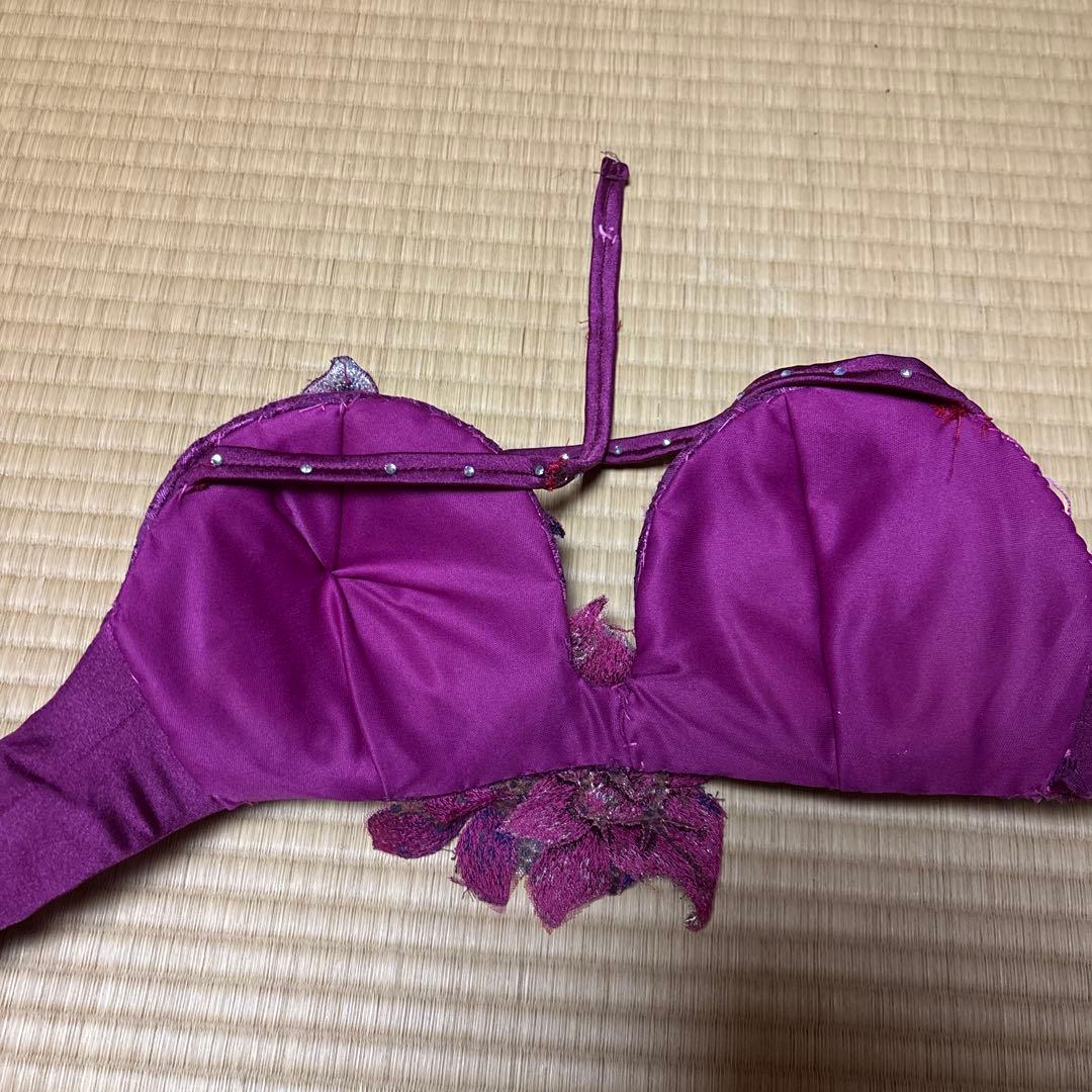 エジプト製　ピンクパープル　マジェンダ　オリエンタル衣装