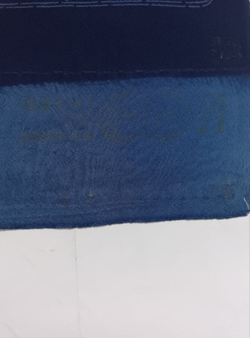 着物反物 伊勢型 阿波藍型 ちりめん 藍染め