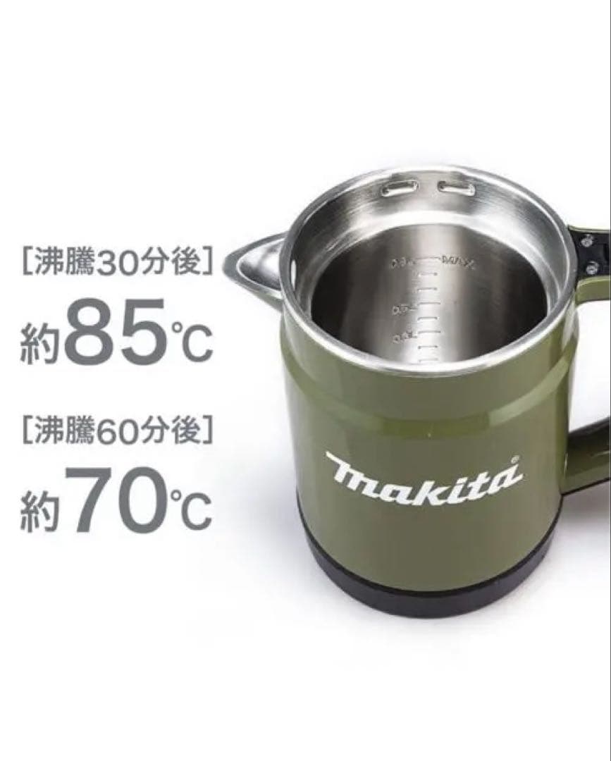 Makita 充電ケトル 40Vmax バッテリー使用