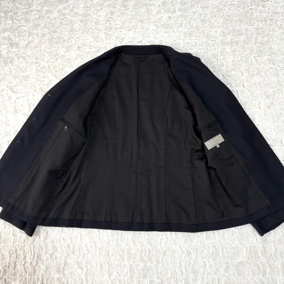 マーガレットハウエル ウールフランネルジャケット ネイビー 2