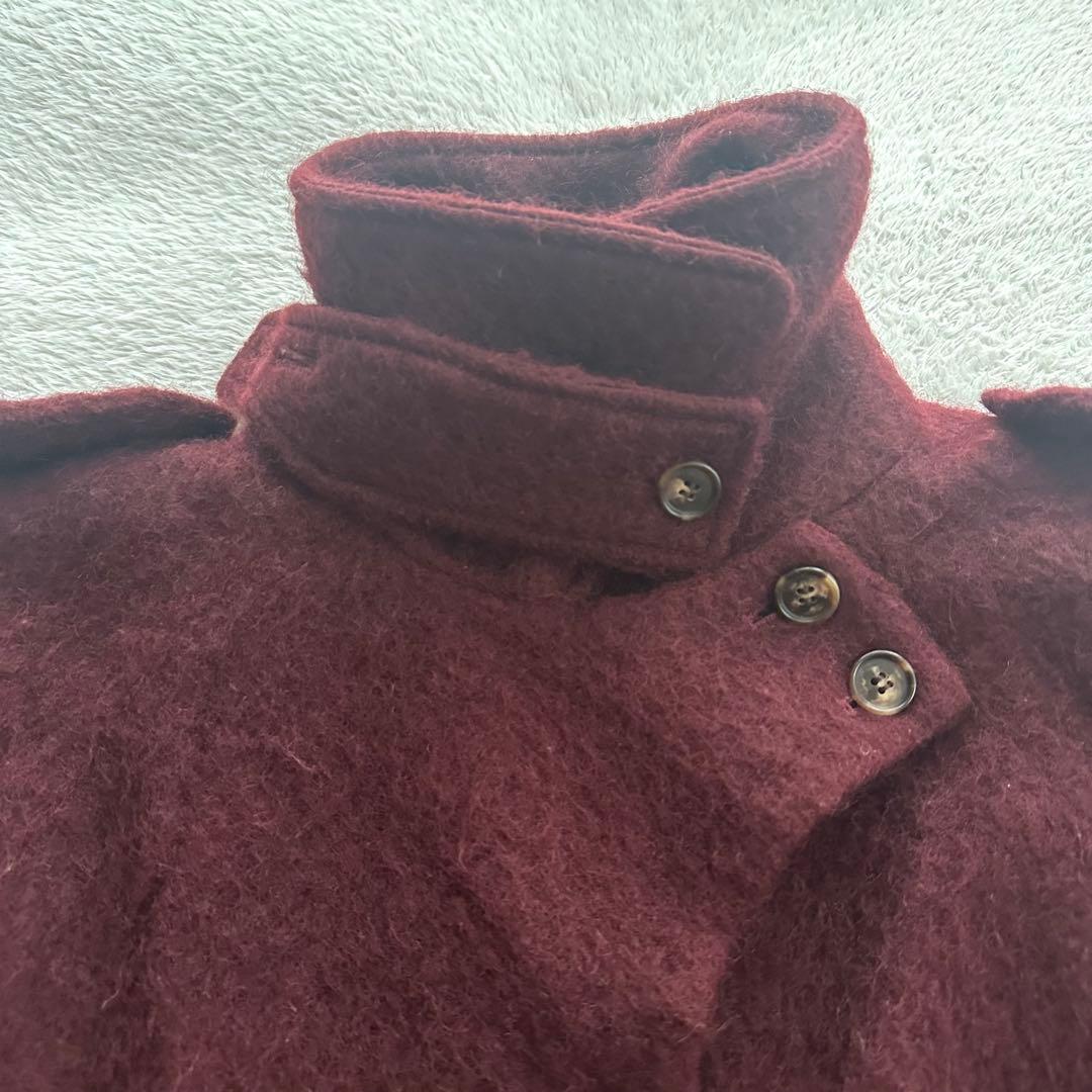 little suzieリトルスージー　モヘアシャギーケープコート