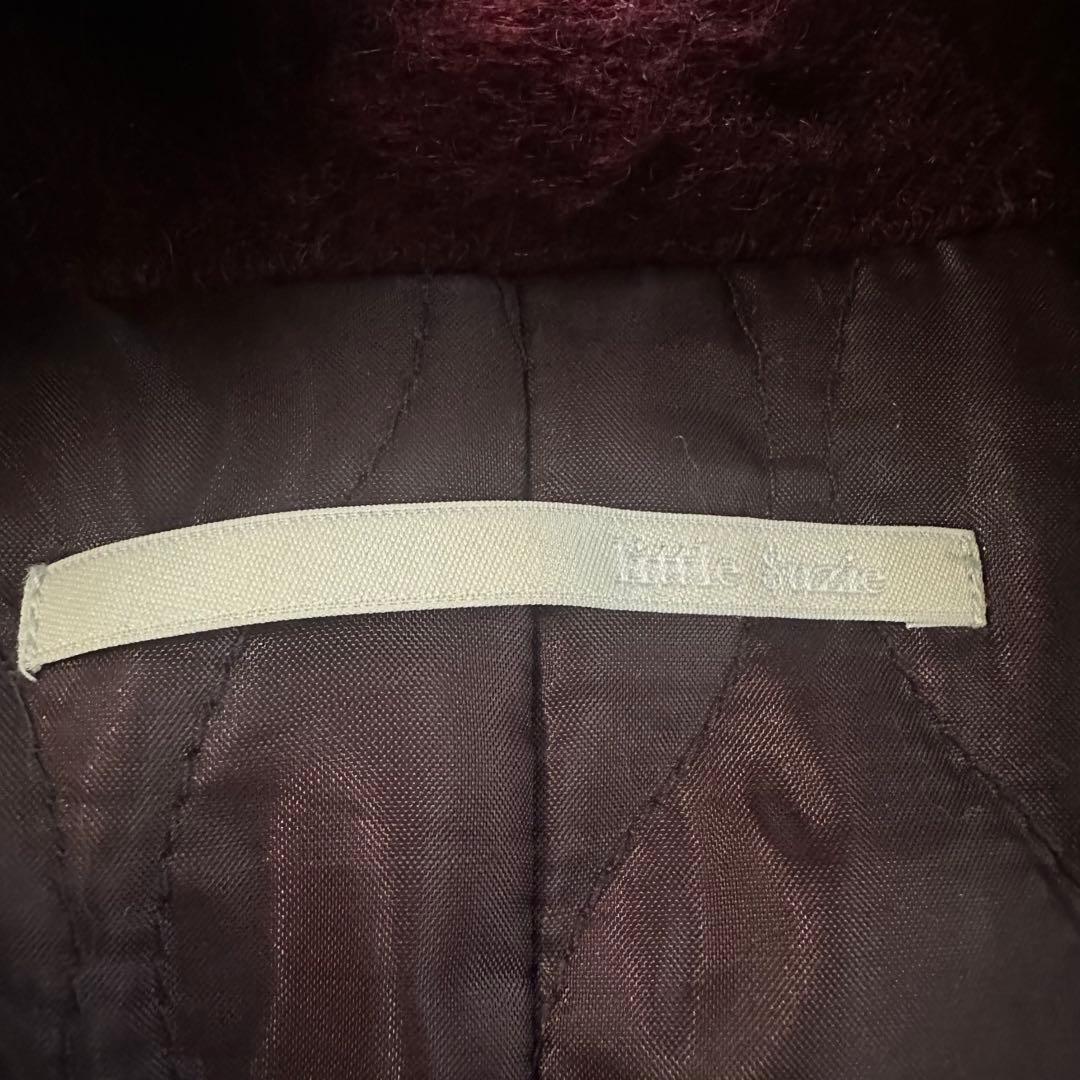 little suzieリトルスージー　モヘアシャギーケープコート