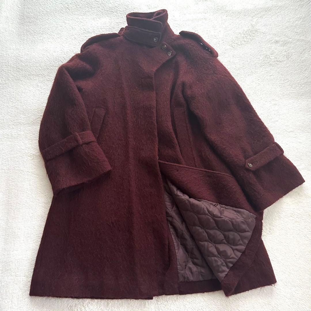 little suzieリトルスージー　モヘアシャギーケープコート