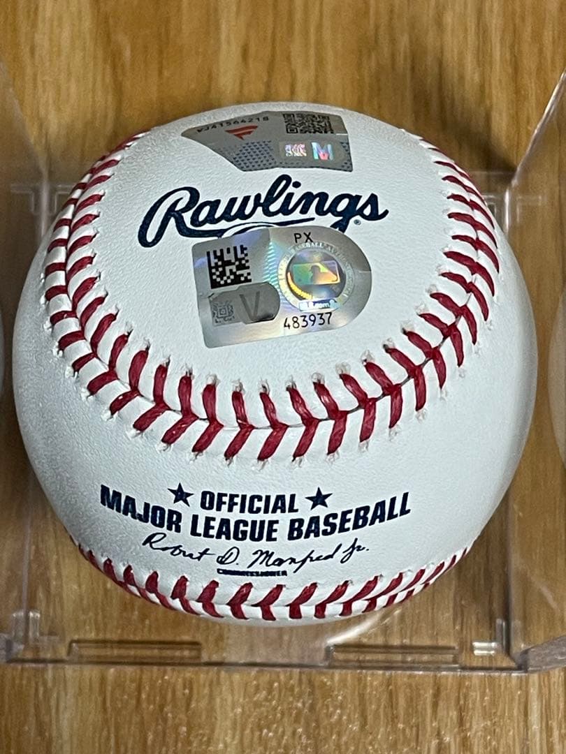 佐々木朗希　東京シリーズロゴ入り2025年ルーキー直書き直筆サインボール